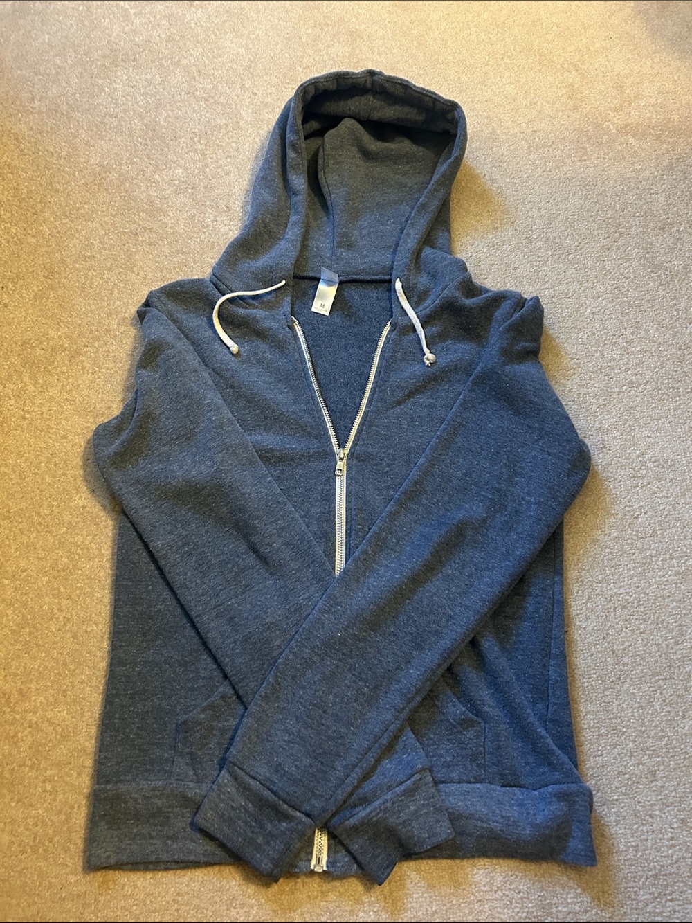 Alternative Brand Classic Zip-Up Hooded Sweatshirt - Dark Heather Gray